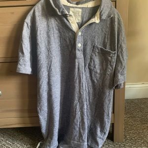 Billy Reid Large Polo blue/gray
